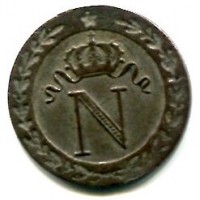 Francia, Napoleone I (1799-1814): 10 cent. 1808-A (Gadoury#190)

