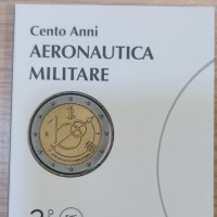 Italia 2023: 2 euro commemorativo "Cento anni dell'Aeronautica Militare", nella card ufficiale