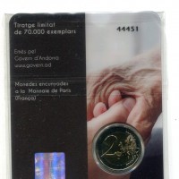 Andorra 2021: 2 euro "Prendiamoci Cura dei Nostri Anziani"

