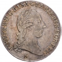 Milano, Giuseppe II (1780-1790): mezzo crocione 1786 (MIR#460/1; CNI#40; Crippa#18/A)