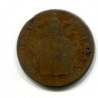 Roma, Gregorio XVI (1831-1846): 1 baiocco 1835-V (Gigante#156), colpetto
