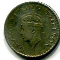 India Britannica, Giorgio VI (1936-1947): 1/4 rupia 1940-C (KM#545)
