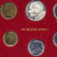 Vaticano, Giovanni Paolo II (1978-2005): serie zecca 1979-I, 6 pezzi nella confezione originale