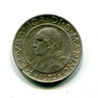 San Marino: 5 lire 1932