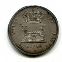 Livorno, Cosimo III de' Medici (1670-1723): tollero 1717 (MIR#65/6), gr. 27.10
