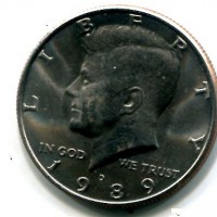 USA: 1/2 dollaro 1989-D "Kennedy"

