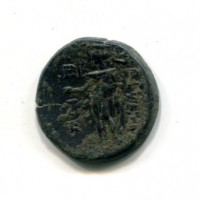 Cilicia, Korykos (I sec. a.C.): bronzo con Tycha e Hermes (SNG#1077)