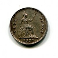 Gran Bretagna, Guglielmo IV (1830-1837): third-farthing 1835 (Spink#3850)