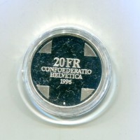 Svizzera, Confederazione: 20 franchi 1996 "Gargantua", nella scatola originale