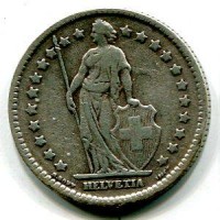 Svizzera, Confederazione: 1 franco 1907