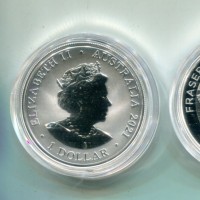 Australia, Elisabetta II (1952-2022): 1 dollaro 2021 "Fraser's Dolphin" -oncia-
