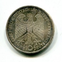 Germania, Rep. Federale (dal 1949): 10 marchi 1997-D (KM#190)
