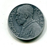 Vaticano, Pio XII (1939-1958): 5 lire 1949-XI