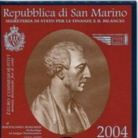 San Marino 2004: 2 euro commemorativi "Bartolomeo Borghesi" in confezione originale zecca