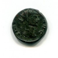 Claudio II (268-270 d.C.): antoniniano "FIDES MILIT" 3,36g (RIC#149), incrostazioni
