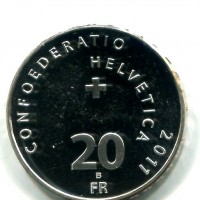 Svizzera, Confederazione: 20 franchi 2011 "Pilatusbahn"
