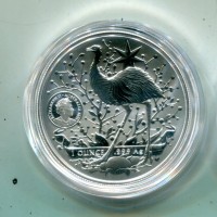 Australia, Elisabetta II (1952-2022): 1 dollaro 2021 "Canguro-Emu" -oncia-
