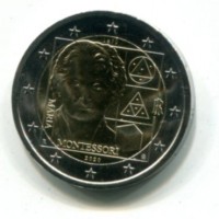 Italia 2020: 2 euro commemorativo "Anniversario della Nascita di Maria Montessori"