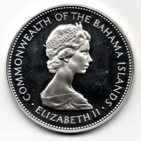 Bahamas, Elisabetta II (1952-2022): 2 dollari 1971 (KM#23)
