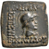 Baktria, Eukratides I (170-145 a.C.): bronzo 22 mm (HGC,12#146, Bopearachchi#19A), grammi 7.06