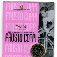 Italia 2019: 5 euro commemorativo "Fausto Coppi"