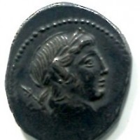 Crepusia, P. Crepusius (82 a.C.): denario (Crawford#361/1), patina scura
