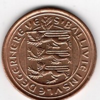 Guernsey, Elisabetta II (1952-2022): 1/2 new penny 1971(KM#20)
