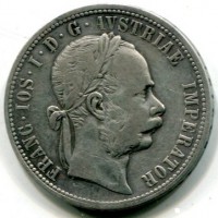 Austria, Francesco Giuseppe (1848-1916): 1 fiorino 1873 (KM#2222)
