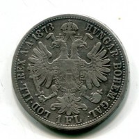 Austria, Francesco Giuseppe (1848-1916): 1 fiorino 1873 (KM#2222)
