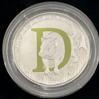 Australia, Elisabetta II (1952-2022): 1 dollaro 2015 "Alfabeto-D", nella confezione originale