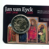 Belgio 2020: 2 euro "Jan van Eyck", versione olandese
