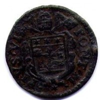 Bologna, Pio VI (1775-1799): quattrino 1784 (Muntoni#298)