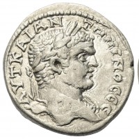 Judaea, Caesarea Marittima, Caracalla (197-217 d.C.): tetradracma del 215/217 (Prieur#1659A), grammi 12.95, mm 27