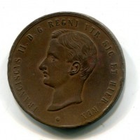 Napoli, Francesco II (1859-1860): 10 tornesi 1859 (Gigante#4)
