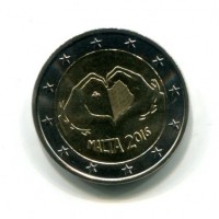 Malta 2016: 2 euro commemorativo "Solidarietà con Amore"