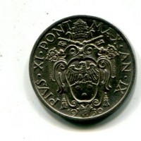 Vaticano, Pio XI (1929-1938): 20 centesimi 1930-IX (Gigante#57)