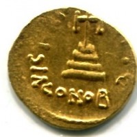Costante II (641-668 d.C.): solido con Costantino IV "VICTORIA AVGG" (Sear#959), gr. 4,43
