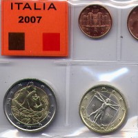 Italia 2007: serie euro, confezionata da privati