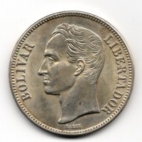 Venezuela: 5 bolivares 1935 (KM#24.2)
