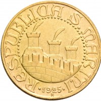 San Marino: 10 lire 1925 (Pagani#349)