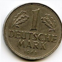 Germania, Rep. Federale (dal 1949): 1 marco 1968-G (Michel#13)