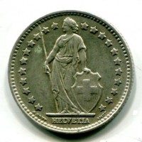 Svizzera, Confederazione: 1 franco 1955