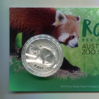 Australia, Elisabetta II (1952-2022): 1 dollaro 2018 "Ravi-Red Panda"