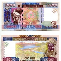 Guinea: 5000 francs 2006 (Pick#41A)
