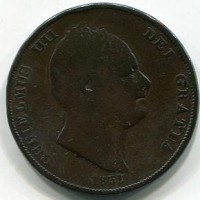 Gran Bretagna, Guglielmo IV (1830-1837): 1 penny 1831 (Spink,435#3845)