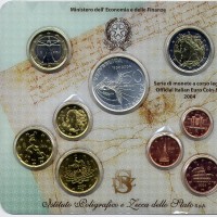 Italia 2004: serie annuale, 9 pezzi (5 euro argento)