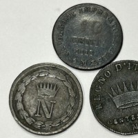 Milano, Napoleone I (1805-1814): lotto di tre monete