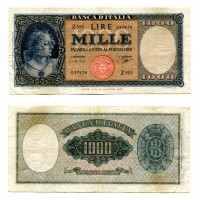 Repubblica: 1.000 lire 25/09/1961 "Italia" (Gigante,BI#54E)
