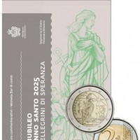 San Marino 2025: 2 euro commemorativi "Giubileo Anno Santo 2025-Pellegrini di Speranza"