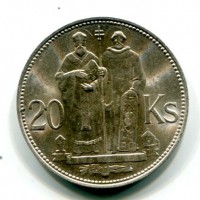 Slovacchia: 20 korun 1941 (KM#7.1)
